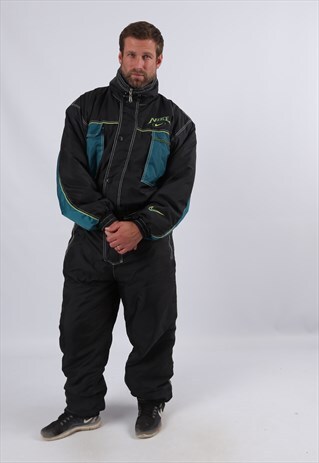 VINTAGE NIKE FULL SKI SUIT SPORTS TALL UK XL 44 - 46" (E2T)