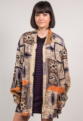 VINTAGE 90'S PATTERNED JACKET FESTIVAL
