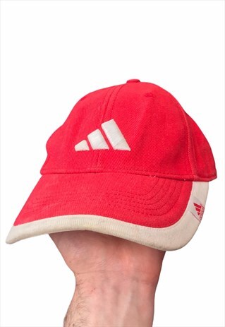 VINTAGE ADIDAS CAP HAT PINK/RED