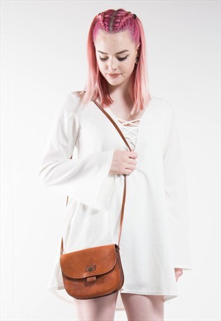 VINTAGE LEATHER SHOULDER BAG