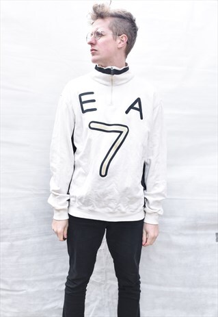 EA7 1/4 ZIP SWEATSHIRT SIZE L