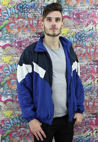 VINTAGE 90S SHELL JACKET / WINDBREAKER. UNISEX SPORTSWEAR.