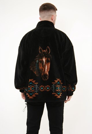 VINTAGE BEAR RIDGE OUTFITTERS 1/4 ZIP FLEECE JACKET 14159