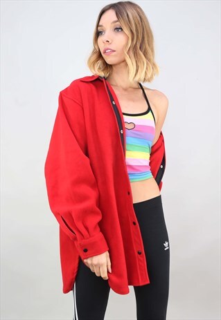 VINTAGE OVERSIZED RED POIVRE BLANC FLEECE