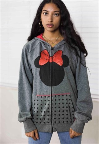 VINTAGE DISNEY HOODIE JACKET LOGO 90S M 14.4