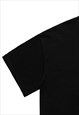 BIBLE PRINT T-SHIRT RELIGION TEE SAINT SLOGAN TOP IN BLACK