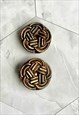 60S GEOMETRIC FLOWER EARRINGS, STATEMENT VINTAGE JEWELLERY