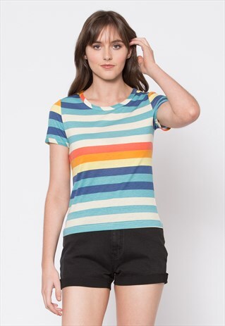 DANGERFIELD BLUE STRIPE SHORT SLEEVE TEE