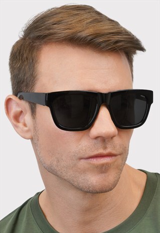 BELDEN MENS BLACK SUNGLASSES