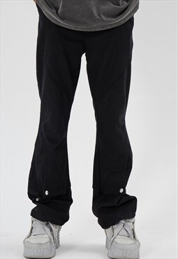 Black Cargo Denim Jeans pants trousers 