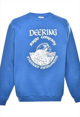 Vintage Deering Printed Sweatshirt - XL