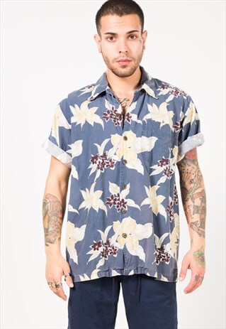 VINTAGE 80S HAWAIIAN SHIRT / S1777