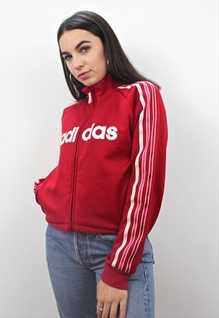 90'S RETRO PINK ZIP-UP JACKET