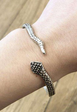 Silver Snake Bracelet Adjustable