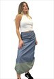 Vintage Y2k Cargo Maxi Skirt