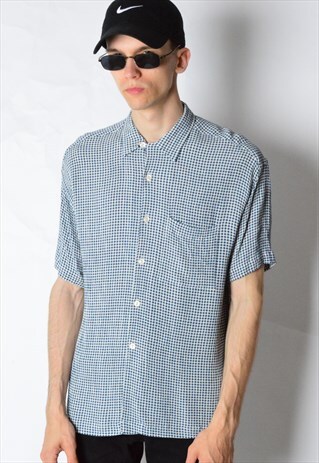 VINTAGE 90S CHECK SHORT SLEEVE SHIRT
