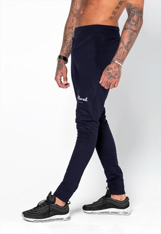54 FLORAL MINI CORE SLIM JOGGER - NAVY BLUE