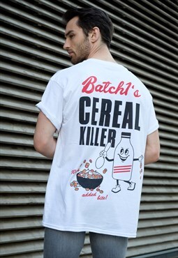 Cereal Killer Men's Halloween Slogan T-Shirt