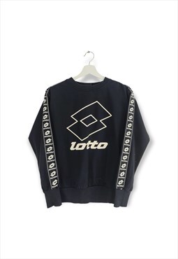 Vintage Lotto Sweatshirt in Black XS