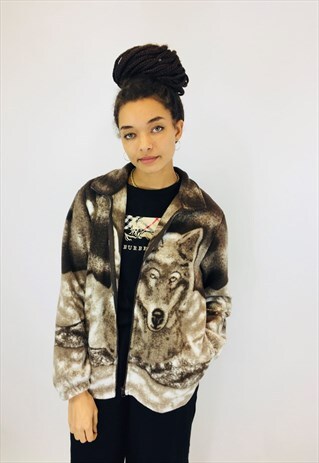 WOLF TEDDY BEAR FLEECE JACKET