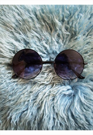 BLACK JOHN LENNON ROUND SUNGLASSES