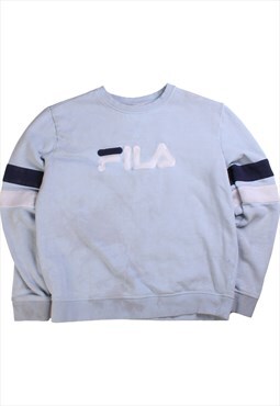 Vintage 90's Fila Sweatshirt Spellout Heavyweight Crewneck