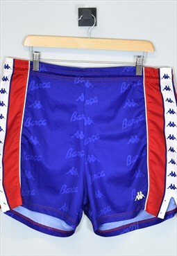 Vintage 1990's Kappa Barcelona Shorts Blue XLarge