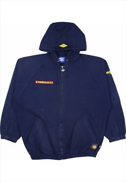 Vintage 90's Umbro Hoodie Spellout Zip Up Heavyweight