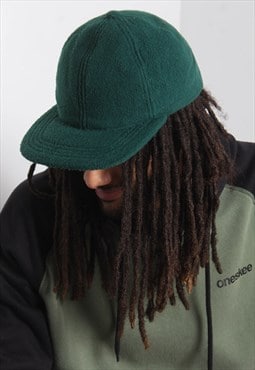 Vintage Fleece Baseball Cap Hat Green