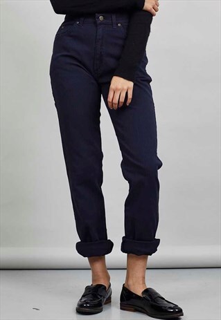 VINTAGE 90'S LEE NAVY HIGH WAISTED JEANS