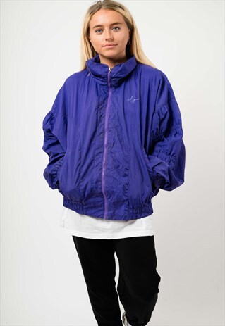 VINTAGE PURPLE WINDBREAKER JACKET