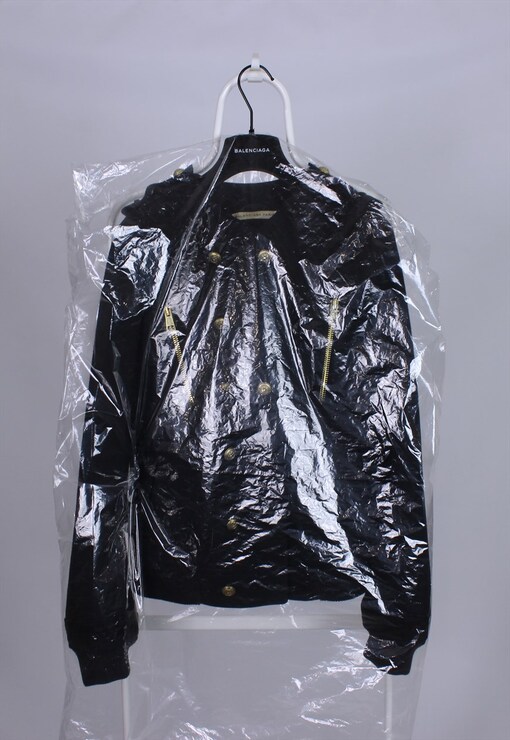 balenciaga windbreaker mens gold