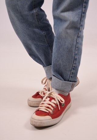VINTAGE LACOSTE TRAINERS RED