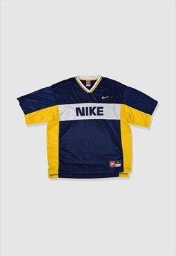 Vintage 90s Nike Embroidered Logo Football Jersey Shirt