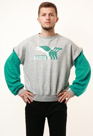 90S VINTAGE OLDSCHOOL PUMA COTTON SWEATSHIRT 15006
