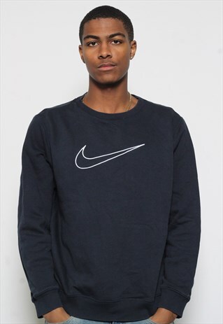 VINTAGE NIKE LOGO SWEATSHIRT NAVY