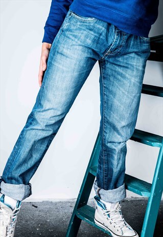 VINTAGE LEVI'S 527 MOM JEANS IN BLUE DENIM