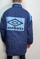 VINTAGE UMBRO 90S TOTTENHAM HOTSPUR LIGHTLY PADDED COAT 