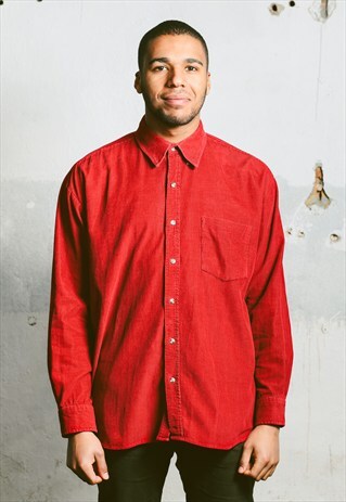 VINTAGE 90S CORDUROY OXFORD SHIRT