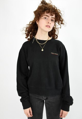 POLO SPORT BLACK SWEATSHIRT