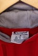 VINTAGE CHAMPION OHIO STATE HOODIE RED MEDIUM