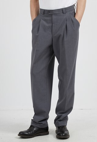 VINTAGE GREY TROUSERS BOTTOMS