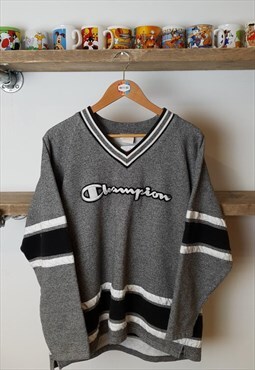 Vintage Champion sweatshirt 90s Jersey grey