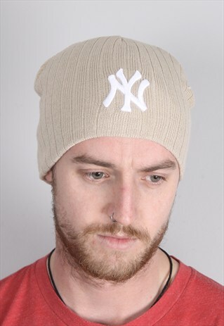 VINTAGE NEW YORK YANKEES BEANIE HAT CAP