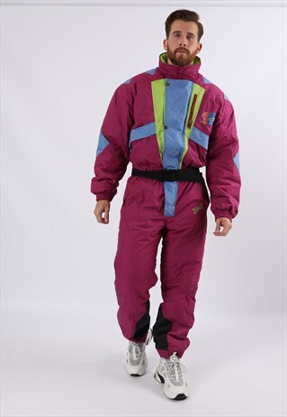 VINTAGE 90'S DIADORA FULL SKI SUIT SNOW UK XL 44 - 46" (6HA)