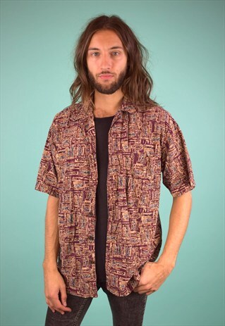 VINTAGE 90'S PATTERNED SHIRT