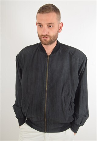 VINTAGE SILK BOMBER JACKET SIZE M (1361)