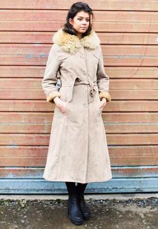 VINTAGE 70S PENNY LANE SHEARLING COAT