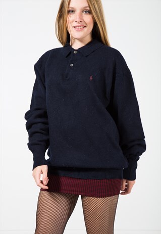 VINTAGE 80S POLO RALPH LAUREN KNIT JUMPER / S0089