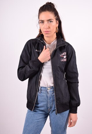NIKE WOMENS VINTAGE JACKET XS BLACK 90'S